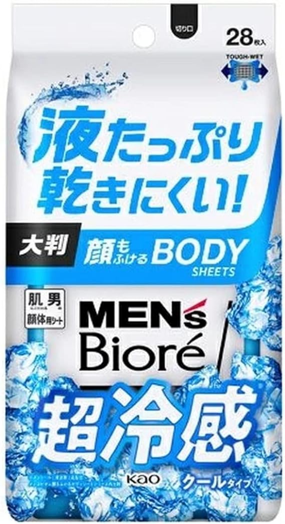メンズビオレ顔もふけるボディシート　クールタイプ　２８枚