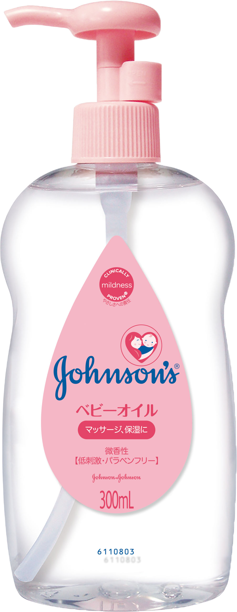 Ｊ＆Ｊ　ジョンソンベビーオイル　微香性　ピンク　３００ｍｌ