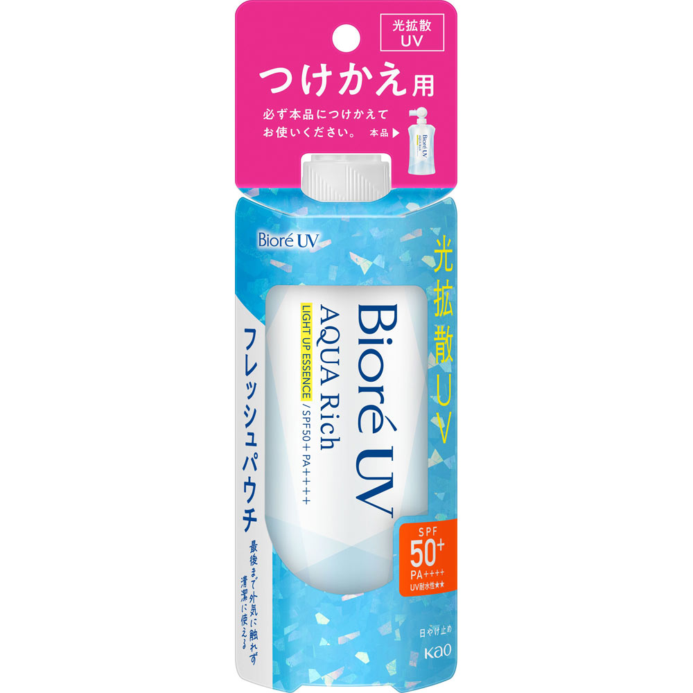 【花王】　ビオレ　ＵＶ　アクアリッチ　ライトアップエッセンス　フレッシュパウチ　１２０ｇ　つけかえ用