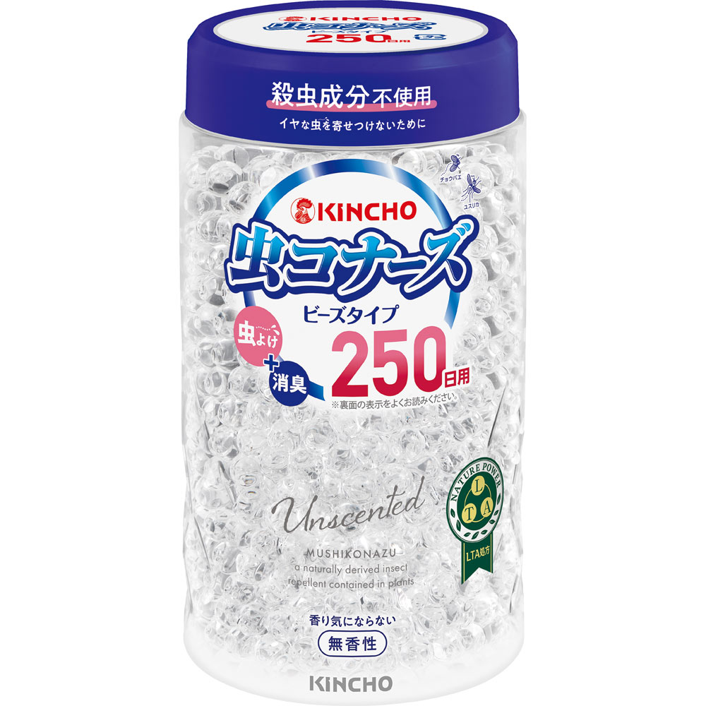 【大日本除虫菊（KINCHO）】　虫コナーズビーズスリムタイプ２５０日　無香性　３６０ｇ