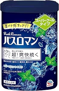 【医薬部外品】［アース製薬］バスロマン  スーパークールタイプ　６００ｇ