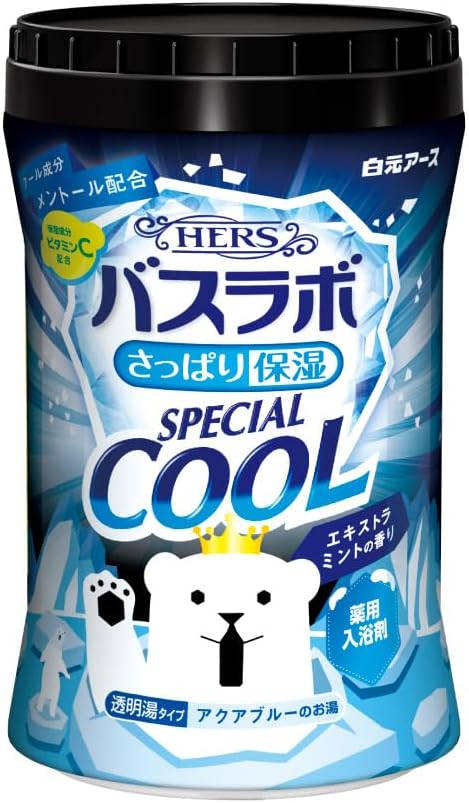 【医薬部外品】［白元アース］　HERSバスラボボトル スペシャルクール エキストラミントの香り　５００ｇ