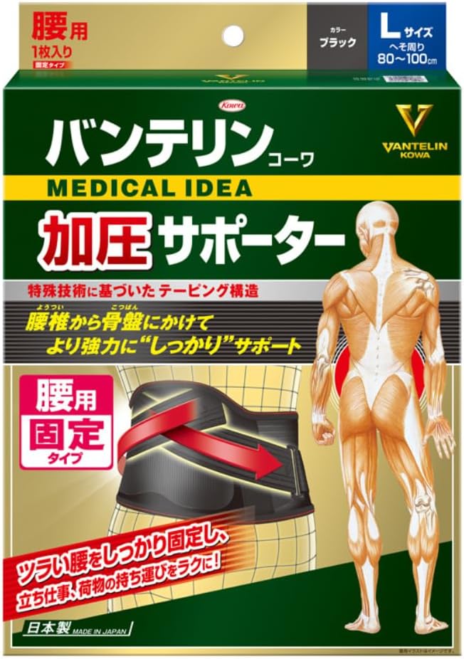 【興和】　バンテリンコーワ 加圧サポーター 腰用　Ｌサイズ