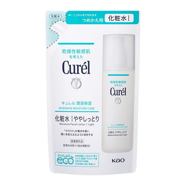 【花王】［医薬部外品］　キュレル　潤浸保湿　化粧水　Ⅰややしっとり　つめかえ用　１３０ｍｌ