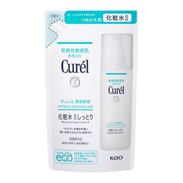 【花王】［医薬部外品］　キュレル　潤浸保湿　化粧水　Ⅱしっとり　つめかえ用　１３０ｍｌ