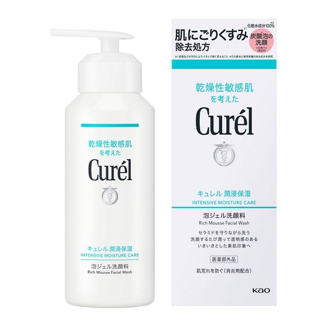 【花王】［医薬部外品］　キュレル　潤浸保湿　泡ジェル洗顔料