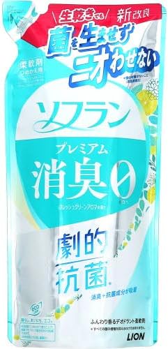 ソフラン プレミアム消臭 柔軟剤 フレッシュグリーンアロマ つめかえ　３８０ｍｌ