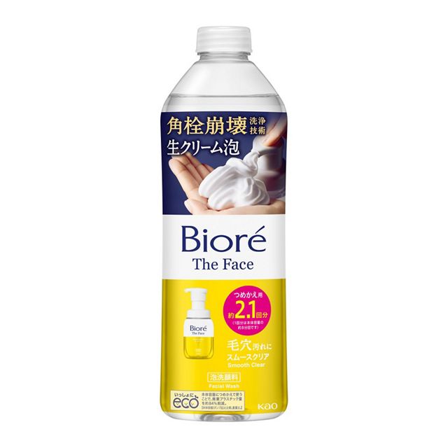 【花王】　ビオレ　ザフェイス　泡洗顔料　スムースクリア　つめかえ用　３４０ｍｌ