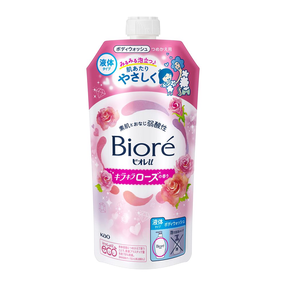 ビオレｕ　キラキラローズの香り　つめかえ用　３２０ｍｌ