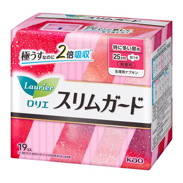 【花王】［医薬部外品］　ロリエ　スリムガード　特に多い昼用　１９コ入