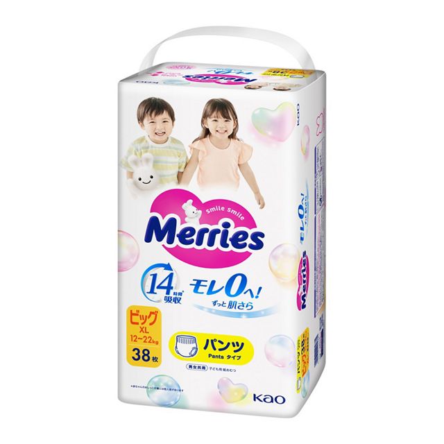 【花王】　メリーズ　エアスルー　パンツ　ビッグサイズ　３８枚