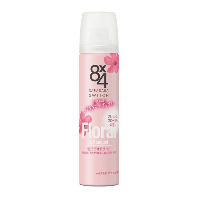 【花王】［医薬部外品］　８ｘ４　パウダースプレー　フレッシュフローラルの香り　５０ｇ