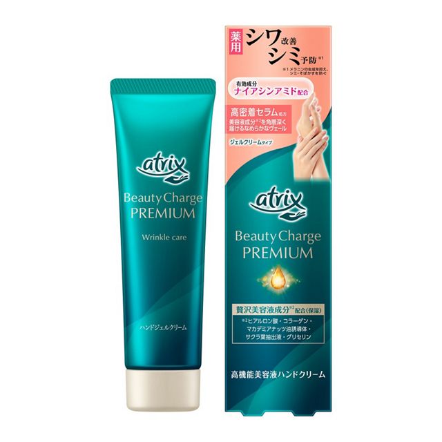 【花王】［医薬部外品］　アトリックス　ビューティーチャージプレミアム　シワ改善　ハンドジェルクリーム　６０ｇ