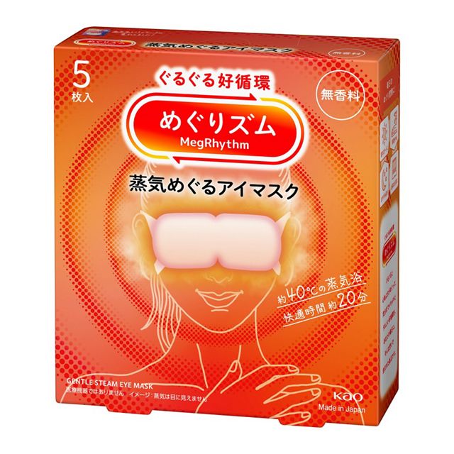【花王】　めぐりズム　蒸気めぐるアイマスク　無香料　５枚入