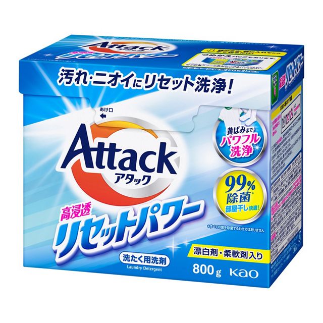 【花王】アタックリセットパワー本体　８００ｇ
