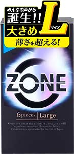 まるで生感覚【ZONE (ゾーン)】コンドーム Lサイズ 6個入【ステルスゼリーによる、うすさを超える気持ちよさ】