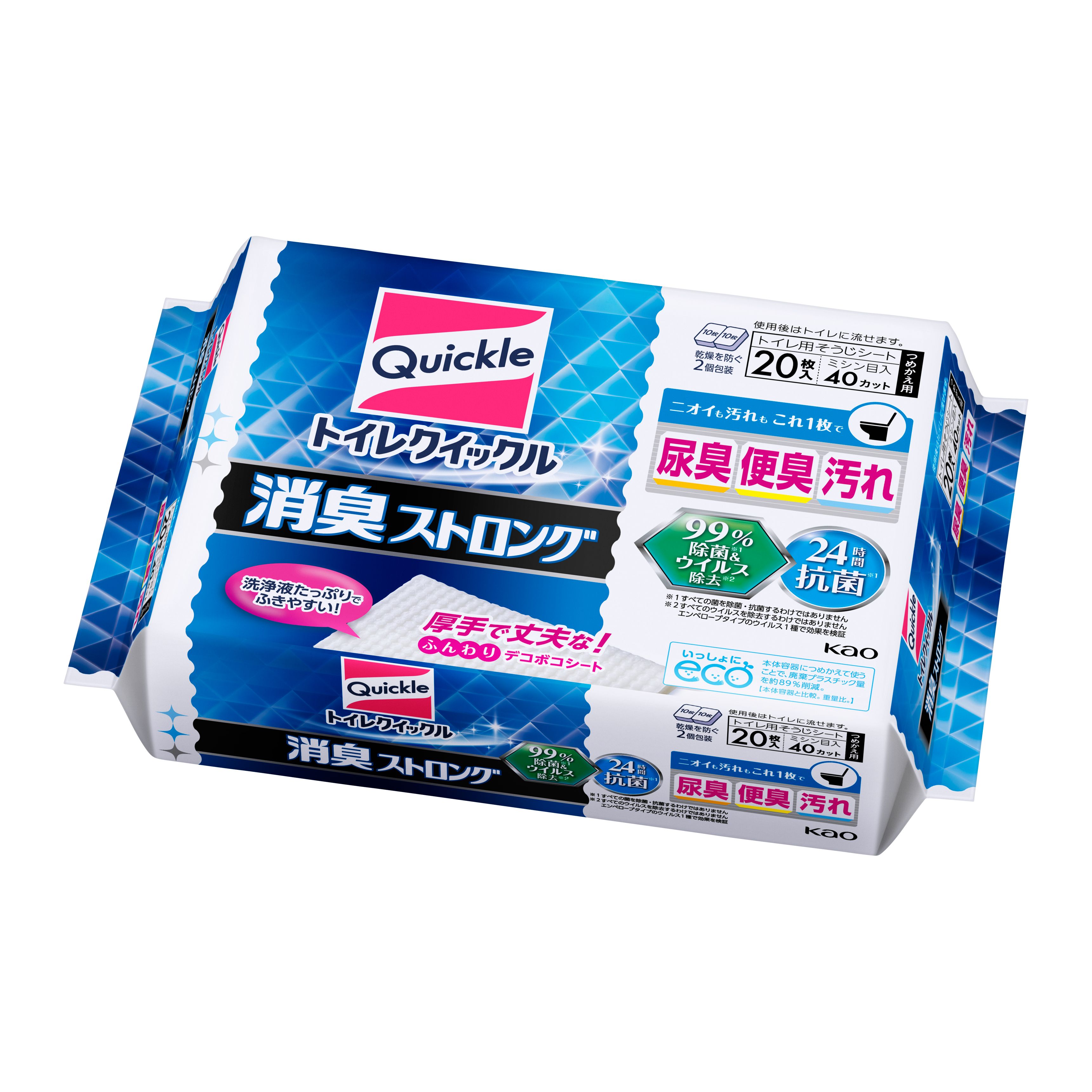 トイレクイックル消臭ストロング　かえ２０枚