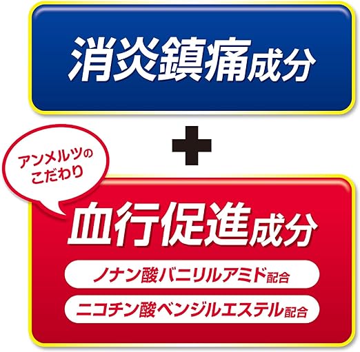 【第3類医薬品】ニューアンメルツヨコヨコAロング 90mLは、消炎鎮痛成分と血行促進成分が配合。