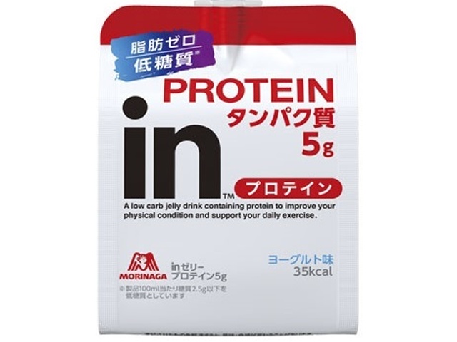 【森永製菓】ｉｎゼリー プロテイン ヨーグルト味 １８０ｇ