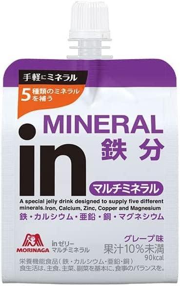 【森永製菓】　ｉｎゼリー マルチミネラル グレープ味　１８０ｇ