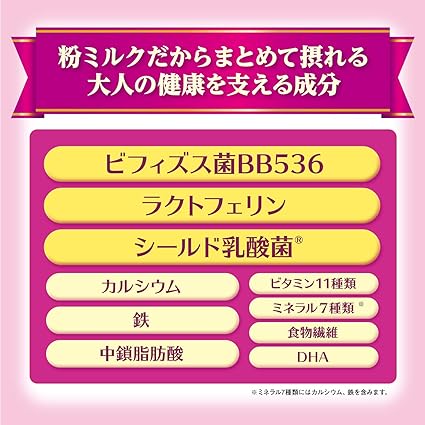 大人のための粉ミルク ミルク生活プラス 300g 栄養補助食品 健康サポート6大成分には、大人の健康を支える成分を配合。