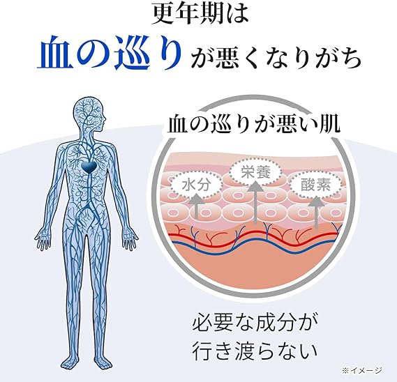 更年期は血の巡りが悪くなりがち。