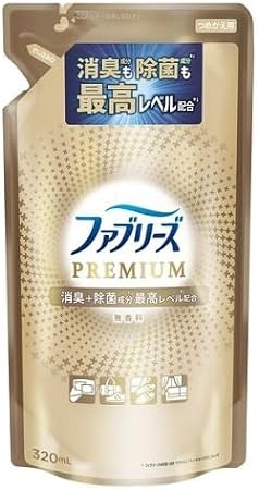 ファブリーズＷ除菌＋消臭プレミアム　無香料　詰替　　３２０ml